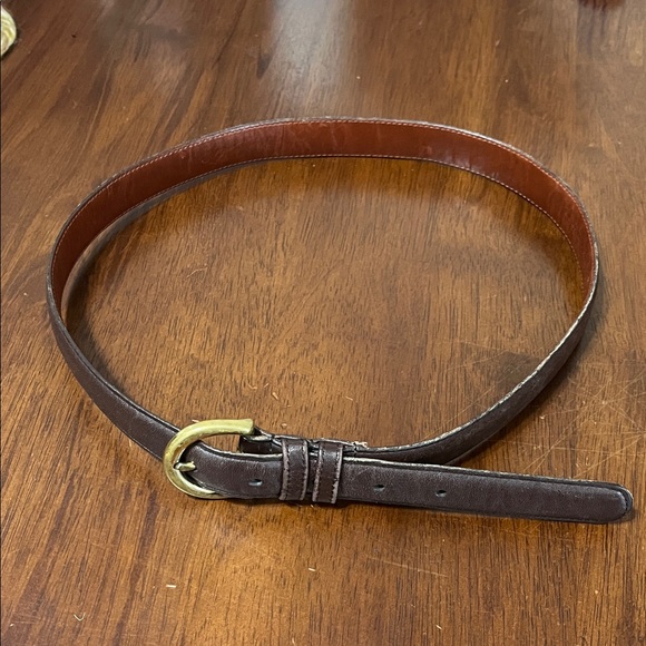 Vintage Coach 8400 Brown Leather Belt Sz Medium main image 4